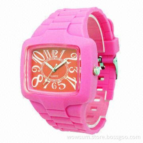 Plastic Watch with Popular Style, Eco-friendly Material and Japan Quartz Movement